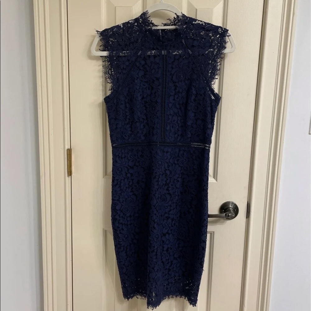Bardot Navy Dress